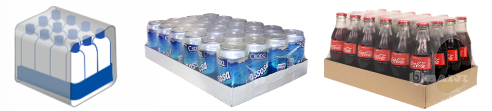 half tray PE film wrapping packing machine PET glass bottle aluminum can 2.jpg