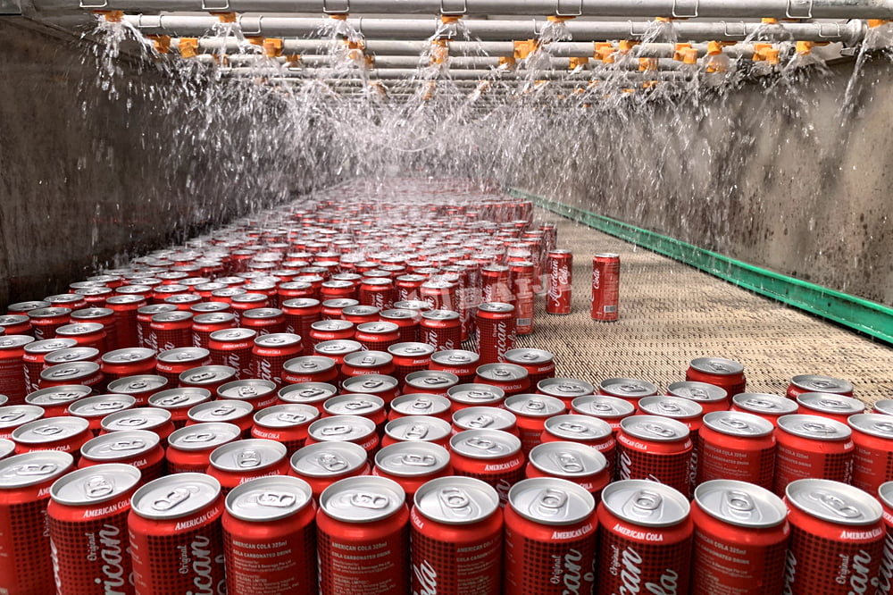 aluminum can waramer tunnel for carbonated soft drink beverage.jpg