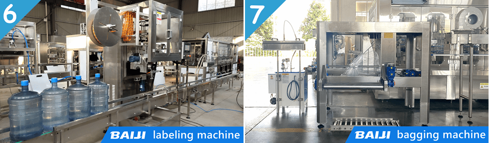 5 gallon 18.9L pure mineral water bottle labeling and bagging machine.png