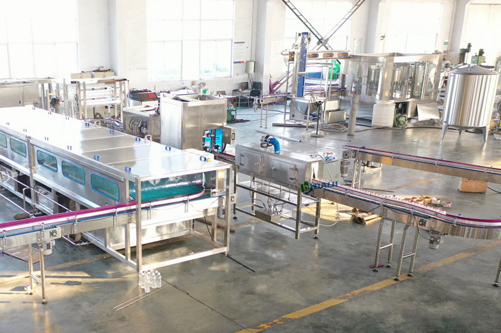 Pasteurization tunnel HDPE bottle litchi milk filling aluminum foil sealing machine.jpg