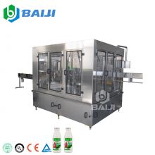 Full Automatic Liquid Litchi Milk Filling Machine Aluminum Foil Sealing Equipment