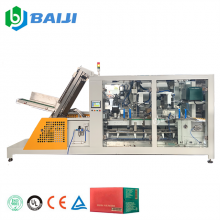 Fully Automatic Side Push Carton Box Wrapping Packing Machine For Plastic PET Glass Bottle Aluminum Can