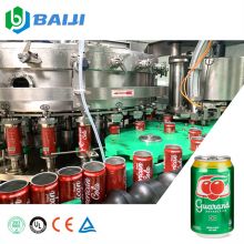 Automatic Aluminum Can Carbonated Soft Drink Guarana Soda Canning Filling Machine
