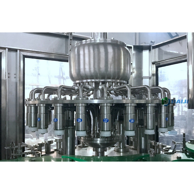 3 In 1 Glass Bottle Fruit Juice Filling Capping Machine Production Line