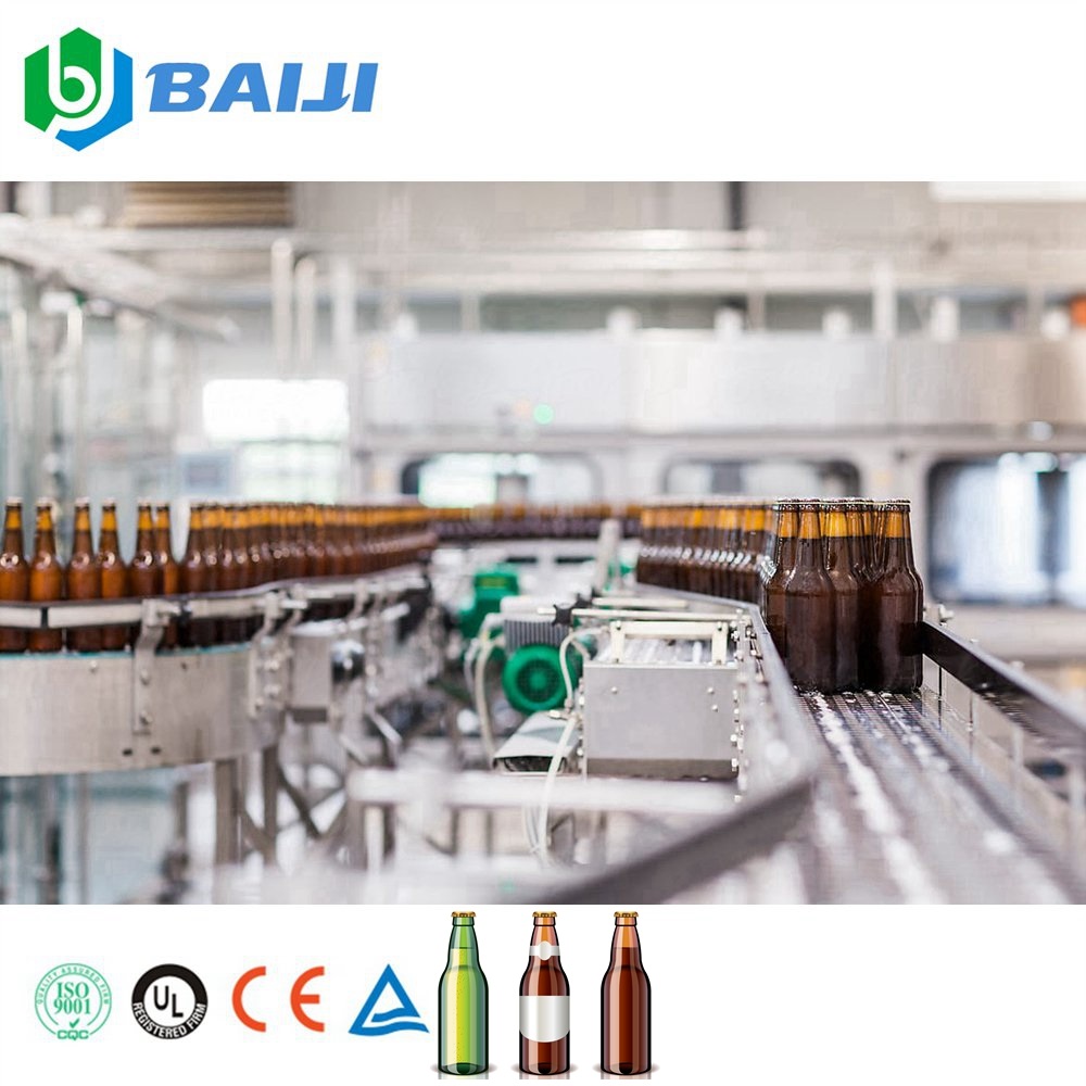 Glass Bottle Craft Beer Filling Capping Machine Line