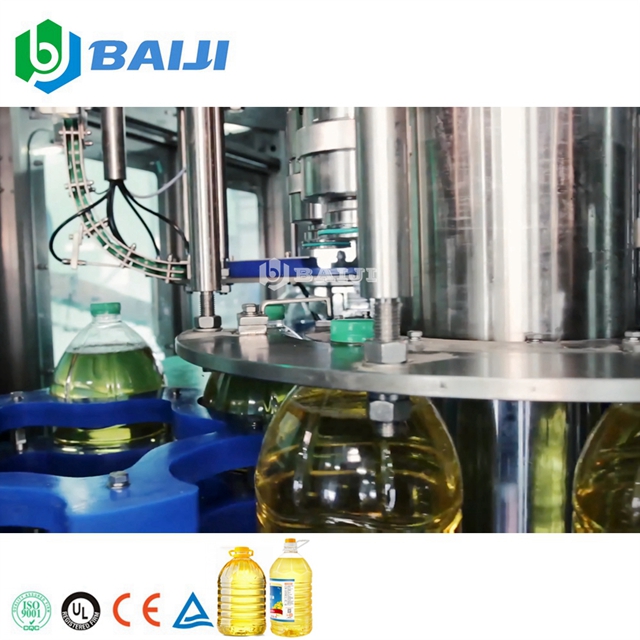 Fully Automatic Palm Sunflower Coconut Oil Bottle Filling Capping Machine