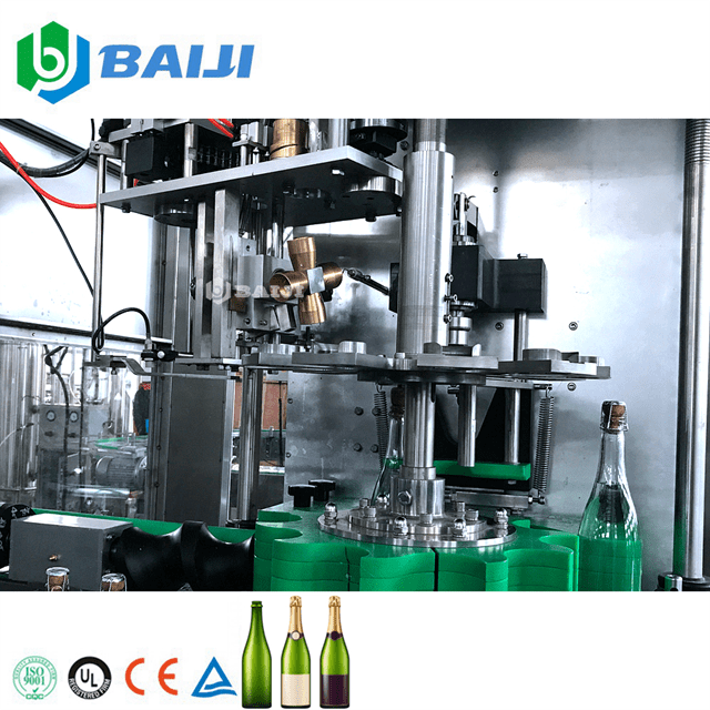 Automatic Sparkling Wine Champagne Filling Capping Machine
