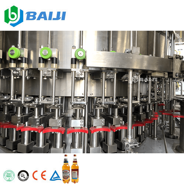 Automatic Craft Beer Plastic PET Bottle Filling And Capping Bottling Machine Line