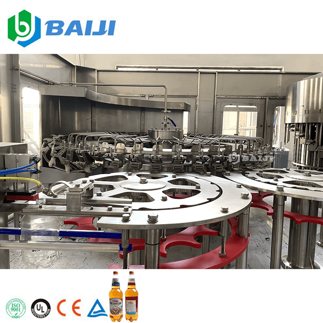 Automatic Craft Beer Plastic PET Bottle Filling And Capping Bottling Machine Line