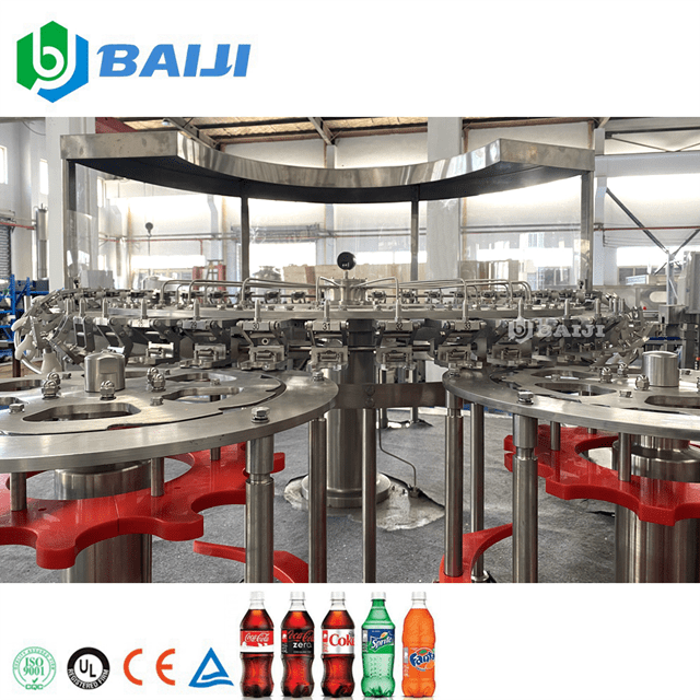 Complete Automatic Carbonated Soft Drink Beverage Filling Machine Bottling Production Line Price