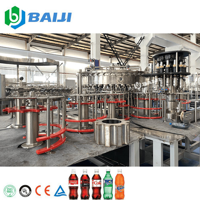 Complete Automatic Carbonated Soft Drink Beverage Filling Machine Bottling Production Line Price