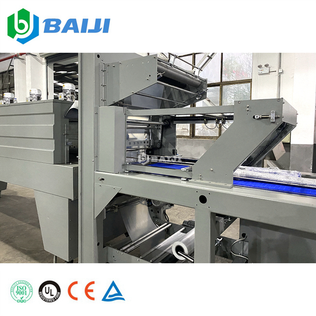 Linear Type Plastic PET Bottle PE Film Shrink Packing Wrapping Machine