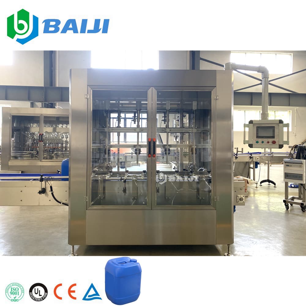 20L Lube Lubricant Lubricating Oil Filling Capping Labeling Machine Line