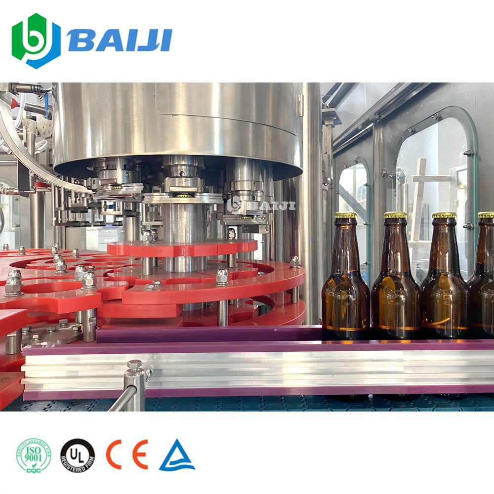 Automatic Glass Bottle Carbonated Drink Beer Bottling Filling Machine Production Line