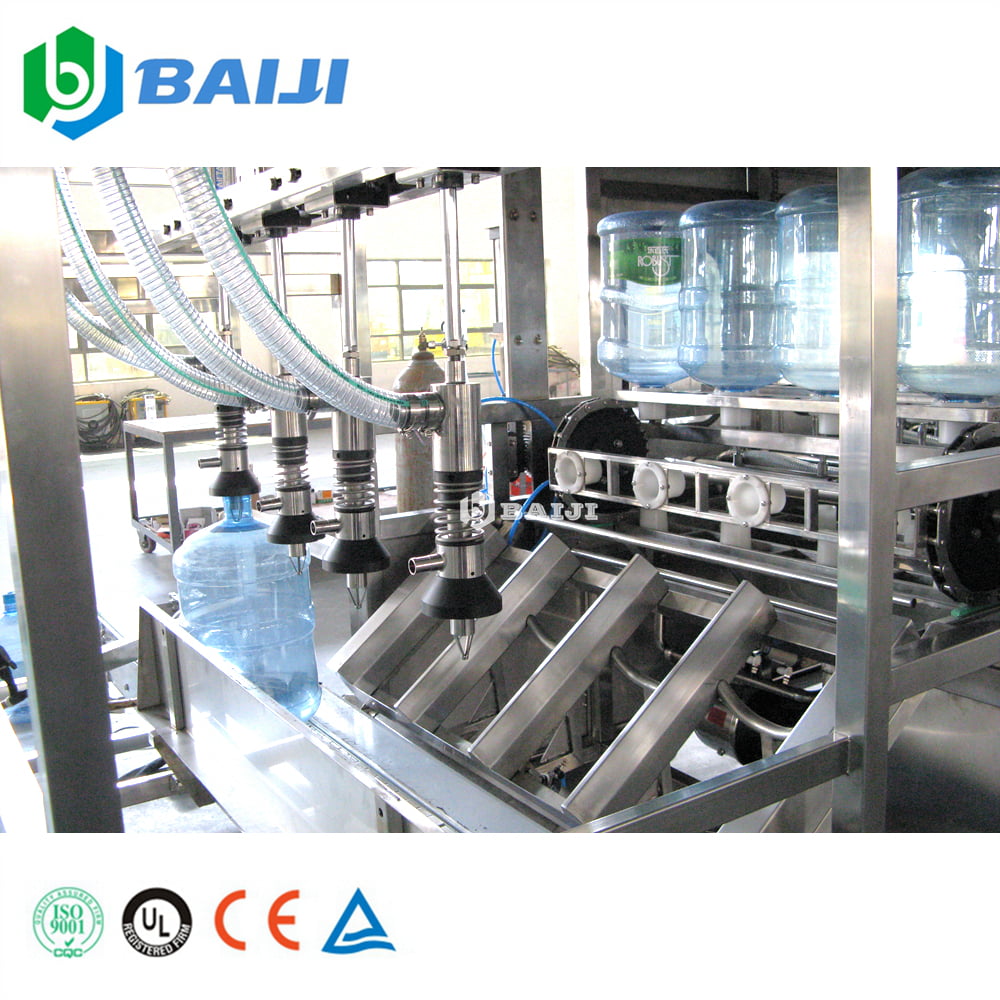 Full Automatic 5 Gallon Drinking Water Bottle Washing Filling And Capping Machine Plant
