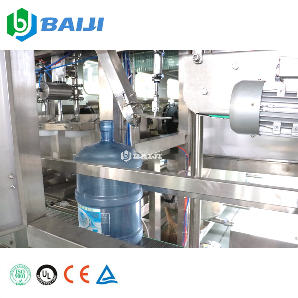 Full Automatic 5 Gallon Drinking Water Bottle Washing Filling And Capping Machine Plant