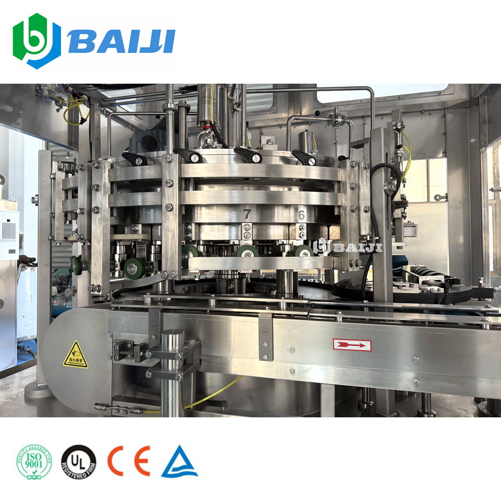 Automatic Aluminum Can Carbonated Soft Drink Beverage Beer Canning Filling Seaming Line Machine